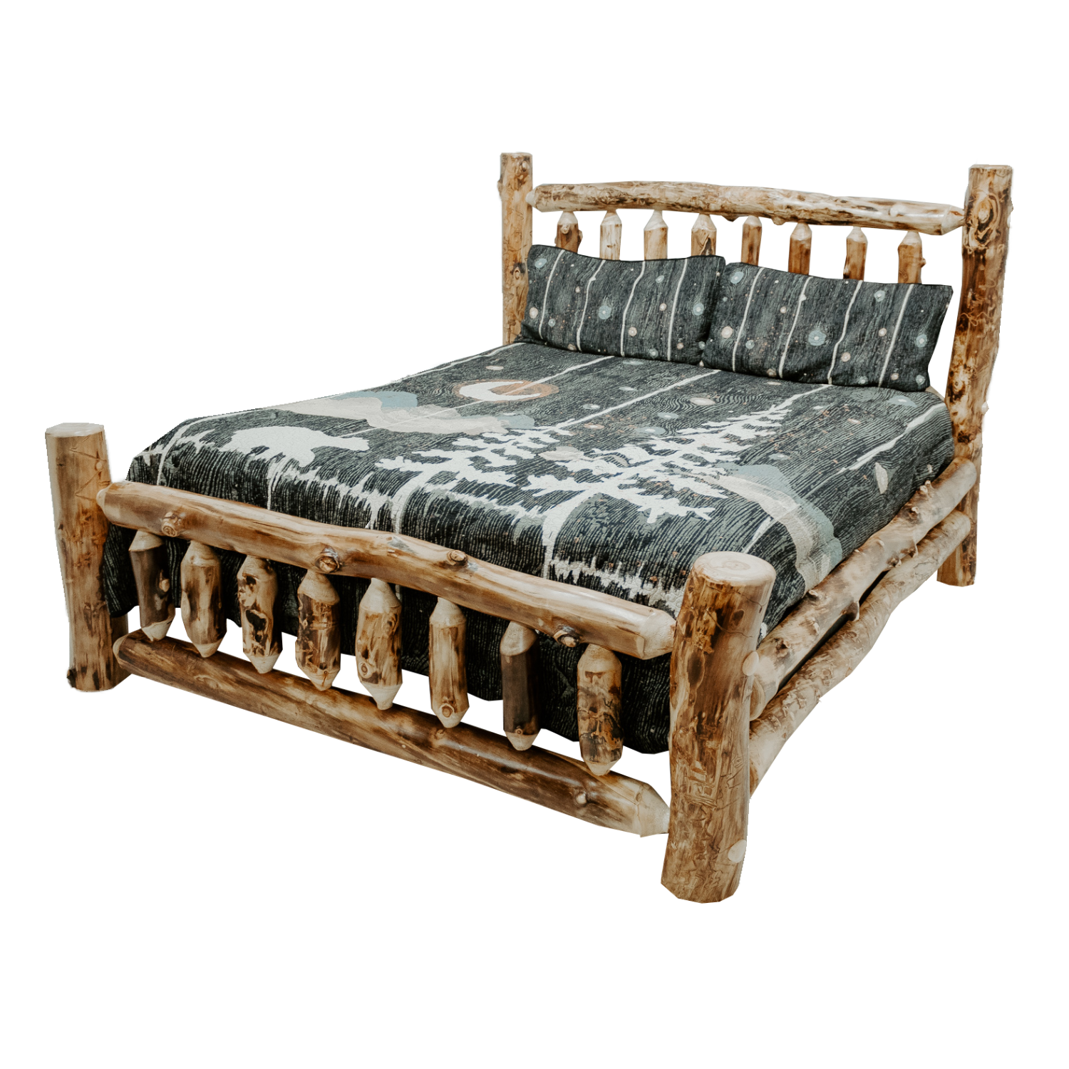 Aspen log bedroom sets